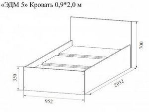 Спальный гарнитур Эдем-5 с угловым шкафом в Нытве - nytva.ok-mebel.com | фото 5
