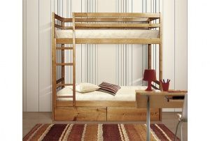 Кровать двухъярусная из массивной древесины Классика в Нытве - nytva.ok-mebel.com | фото 1