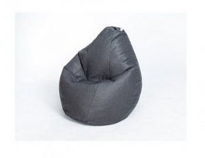Кресло-мешок Груша велюр темно - серое большое в Нытве - nytva.ok-mebel.com | фото 1