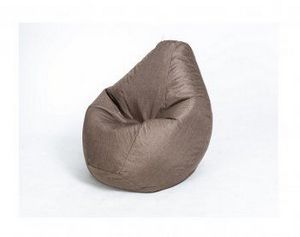 Кресло-мешок Груша велюр коричневое большое в Нытве - nytva.ok-mebel.com | фото 1