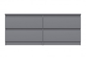 2.03.03.100.4 КАСТОР тумба 4 ящика RU серая в Нытве - nytva.ok-mebel.com | фото 2
