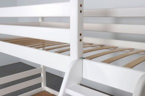 АДЕЛЬ Кровать двухъярусная с наклонной лестницей (белый) в Нытве - nytva.ok-mebel.com | фото 6