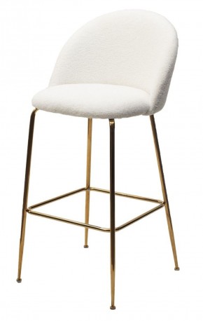Барный стул GLADE NINI-01 Белый, teddy / золотой каркас М-City в Нытве - nytva.ok-mebel.com | фото