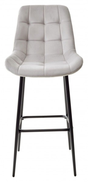 Барный стул ХОФМАН, цвет H-09 Светло-серый, велюр / черный каркас М-City в Нытве - nytva.ok-mebel.com | фото 5
