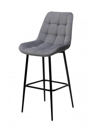 Барный стул ХОФМАН, цвет H-14 Серый, велюр / черный каркас М-City в Нытве - nytva.ok-mebel.com | фото