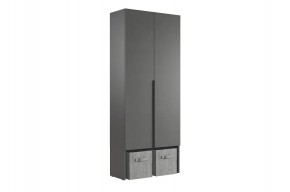 БАСКО Шкаф двухдверный L800 (графит) в Нытве - nytva.ok-mebel.com | фото