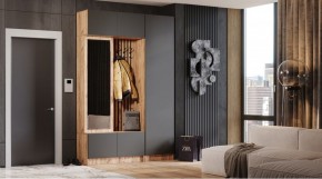 БАВАРИЯ Прихожая (дуб вотан/графит) в Нытве - nytva.ok-mebel.com | фото