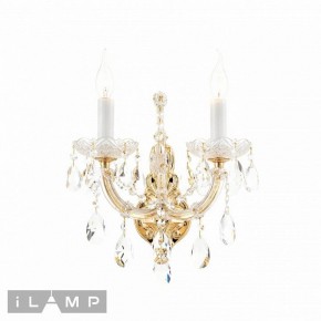 Бра iLamp Diamond W6071-2 GD+CL в Нытве - nytva.ok-mebel.com | фото 2