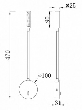 Бра Maytoni Stem C035WL-L3B3K в Нытве - nytva.ok-mebel.com | фото 7