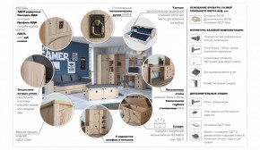 Детская Система Валенсия Комод 5ящ Дуб сонома в Нытве - nytva.ok-mebel.com | фото 3