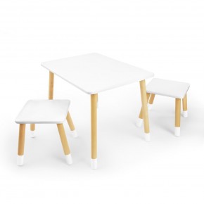 Детский комплект стол и два табурета Rolti Baby (белая столешница/белое сиденье/береза ножки) в Нытве - nytva.ok-mebel.com | фото