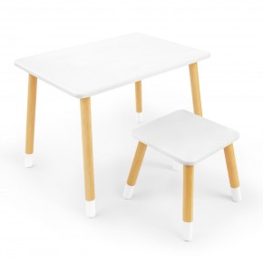 Детский комплект стол и табурет Rolti Baby (белая столешница/белое сиденье/береза ножки) в Нытве - nytva.ok-mebel.com | фото
