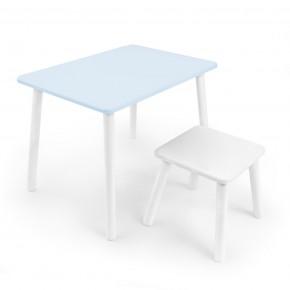 Детский комплект стол и табурет Rolti Baby (голубая столешница/белое сиденье/белые ножки) в Нытве - nytva.ok-mebel.com | фото 1