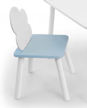 Детский стул Облачко (Белый/Голубой/Белый) в Нытве - nytva.ok-mebel.com | фото