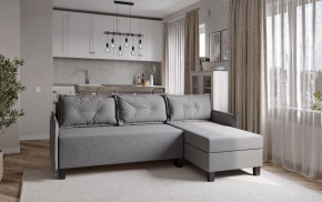 Диван-кровать угловой Киркас серый, ткань рогожка в Нытве - nytva.ok-mebel.com | фото 2