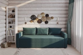 Диван-кровать Вало сине-зелёный, ткань рогожка в Нытве - nytva.ok-mebel.com | фото 2