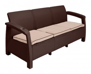 Диван Yalta Premium Sofa 3 Set (Ялта) шоколадный (+подушки под спину) в Нытве - nytva.ok-mebel.com | фото 2