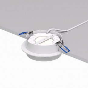DK2090-WH Встраиваемый светильник FLAT, IP 20, до 15 Вт, GX53, LED, белый, алюминий в Нытве - nytva.ok-mebel.com | фото 3