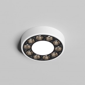 DK2440-WB Встраиваемый светильник DUAL 5+5 Вт, LED 4000K, IP 20, d90mm, белый/черный, алюминий/акрил в Нытве - nytva.ok-mebel.com | фото