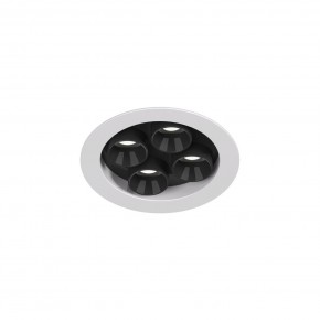 DK2510-WB Встраиваемый светильник SPACE со светодиодом d65 220V 8W 38° 4000К IP20 белый/черный алюминий в Нытве - nytva.ok-mebel.com | фото 4