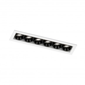 DK2514-WB Встраиваемый светильник SPACE со светодиодом L126mm 220V 10W 38° 4000К IP20 белый/черный алюминий в Нытве - nytva.ok-mebel.com | фото 5