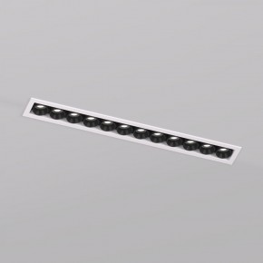 DK2515-WB Встраиваемый светильник SPACE со светодиодом L240mm 220V 20W 38° 4000К IP20 белый/черный алюминий в Нытве - nytva.ok-mebel.com | фото