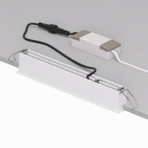 DK2515-WB Встраиваемый светильник SPACE со светодиодом L240mm 220V 20W 38° 4000К IP20 белый/черный алюминий в Нытве - nytva.ok-mebel.com | фото 3