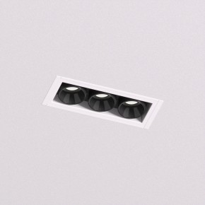DK2530-WB Встраиваемый светильник SPACE со светодиодом под шпатлевку L69mm 220V 6W 38° 4000К IP20 белый/черный алюминий в Нытве - nytva.ok-mebel.com | фото