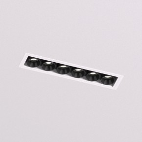 DK2531-WB Встраиваемый светильник SPACE со светодиодом под шпатлевку L126mm 220V 10W 38° 4000К IP20 белый/черный алюминий в Нытве - nytva.ok-mebel.com | фото