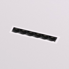 DK2531-WB Встраиваемый светильник SPACE со светодиодом под шпатлевку L126mm 220V 10W 38° 4000К IP20 белый/черный алюминий в Нытве - nytva.ok-mebel.com | фото 2