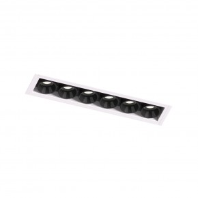 DK2531-WB Встраиваемый светильник SPACE со светодиодом под шпатлевку L126mm 220V 10W 38° 4000К IP20 белый/черный алюминий в Нытве - nytva.ok-mebel.com | фото 6