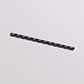DK2532-WB Встраиваемый светильник SPACE со светодиодом под шпатлевку L240mm 220V 20W 38° 4000К IP20 белый/черный алюминий в Нытве - nytva.ok-mebel.com | фото