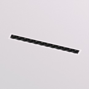 DK2532-WB Встраиваемый светильник SPACE со светодиодом под шпатлевку L240mm 220V 20W 38° 4000К IP20 белый/черный алюминий в Нытве - nytva.ok-mebel.com | фото 2