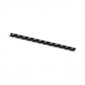 DK2532-WB Встраиваемый светильник SPACE со светодиодом под шпатлевку L240mm 220V 20W 38° 4000К IP20 белый/черный алюминий в Нытве - nytva.ok-mebel.com | фото 5