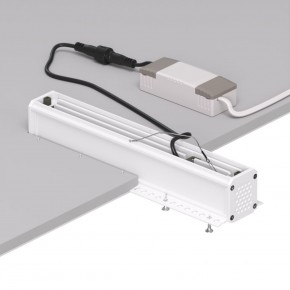 DK2532-WB Встраиваемый светильник SPACE со светодиодом под шпатлевку L240mm 220V 20W 38° 4000К IP20 белый/черный алюминий в Нытве - nytva.ok-mebel.com | фото 6