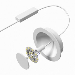 DK2700-WH Встраиваемый светильник, IP 20, 7 Вт, LED 3000, белый, алюминий в Нытве - nytva.ok-mebel.com | фото 4