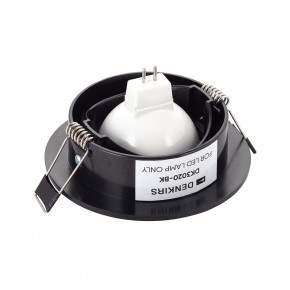DK3020-BK Встраиваемый светильник, IP 20, 10 Вт, GU5.3, LED, черный, пластик в Нытве - nytva.ok-mebel.com | фото 3