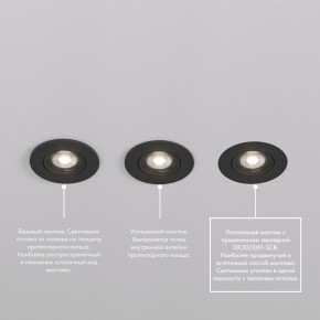 DK3020-BK Встраиваемый светильник, IP 20, 10 Вт, GU5.3, LED, черный, пластик в Нытве - nytva.ok-mebel.com | фото 5