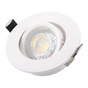 DK3020-WH Встраиваемый светильник, IP 20, 10 Вт, GU5.3, LED, белый, пластик в Нытве - nytva.ok-mebel.com | фото 2