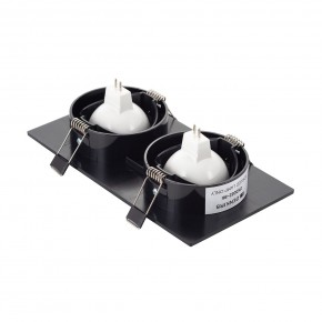 DK3022-BK Встраиваемый светильник, IP 20, 10 Вт, GU5.3, LED, черный, пластик в Нытве - nytva.ok-mebel.com | фото 3