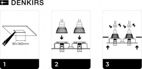 DK3022-BK Встраиваемый светильник, IP 20, 10 Вт, GU5.3, LED, черный, пластик в Нытве - nytva.ok-mebel.com | фото 6