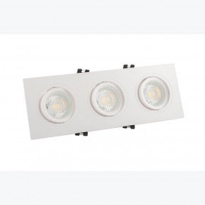 DK3023-WH Встраиваемый светильник, IP 20, 10 Вт, GU5.3, LED, белый, пластик в Нытве - nytva.ok-mebel.com | фото