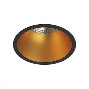 DK3026-BG Встраиваемый светильник, IP 20, 10 Вт, GU5.3, LED, черный/золотой, пластик в Нытве - nytva.ok-mebel.com | фото