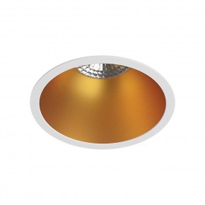 DK3026-WG Встраиваемый светильник, IP 20, 10 Вт, GU5.3, LED, белый/золотой, пластик в Нытве - nytva.ok-mebel.com | фото