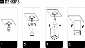 DK3030-WH Светильник накладной IP 20, 10 Вт, GU5.3, LED, белый, пластик в Нытве - nytva.ok-mebel.com | фото 8