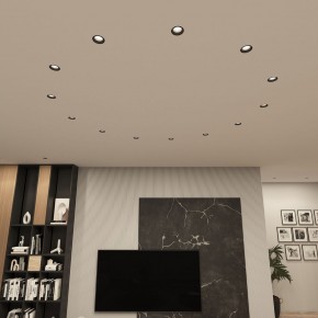 DK3055-BK Встраиваемый светильник, IP 20, 10 Вт, GU5.3, LED, черный, пластик в Нытве - nytva.ok-mebel.com | фото 3