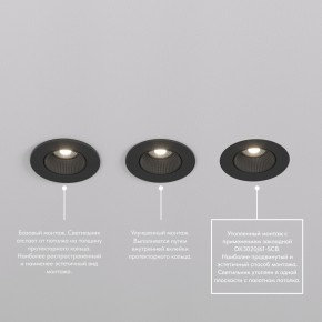 DK3061-BBR Встраиваемый светильник, IP 20, 10 Вт, GU5.3, LED, черный/бронзовый, пластик в Нытве - nytva.ok-mebel.com | фото 4