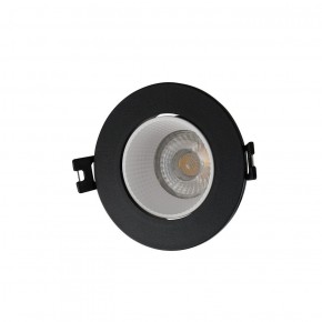 DK3061-BK+WH Встраиваемый светильник, IP 20, 10 Вт, GU5.3, LED, черный/белый, пластик в Нытве - nytva.ok-mebel.com | фото 1