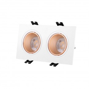 DK3072-WBR Встраиваемый светильник, IP 20, 10 Вт, GU5.3, LED, белый/бронзовый, пластик в Нытве - nytva.ok-mebel.com | фото