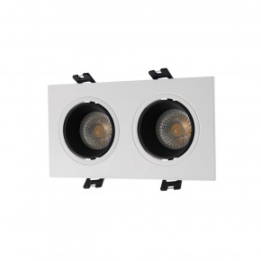 DK3072-WH+BK Встраиваемый светильник, IP 20, 10 Вт, GU5.3, LED, белый/черный, пластик в Нытве - nytva.ok-mebel.com | фото